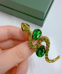 Image 3 of Diamond Snake Brooch 