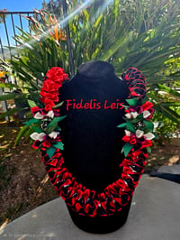 Plumeria and Orchid Ribbon Lei