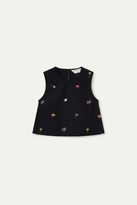 Image 6 of Top de tirantes con estampado Black Gardener Flowers