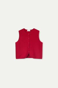 Image 6 of Top chaleco punto rojo