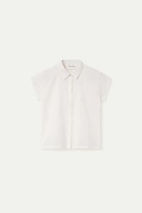 Image 6 of  Camisa 100% algodón blanco con bordado floral