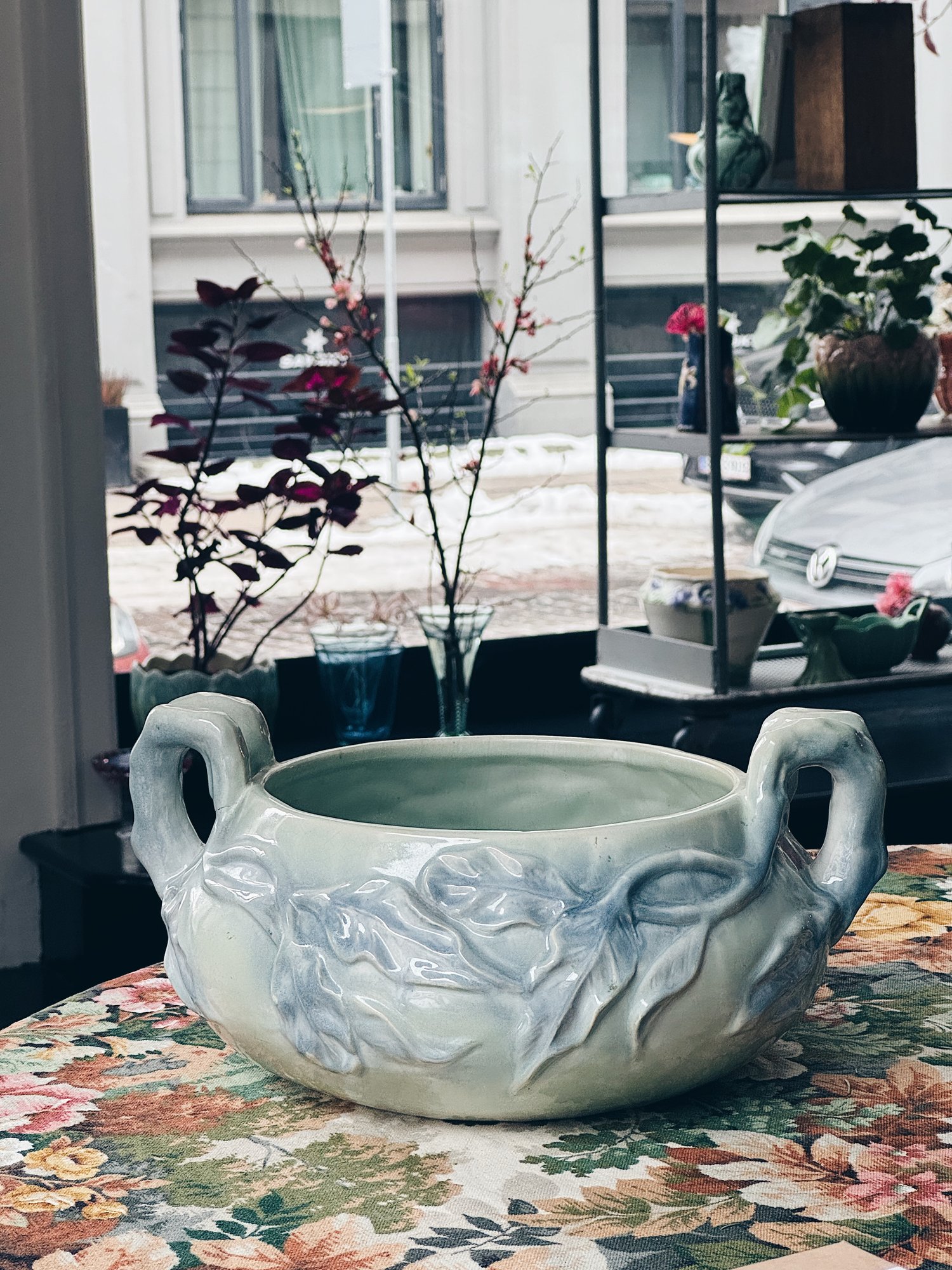 Vintage Höganäs krukke 