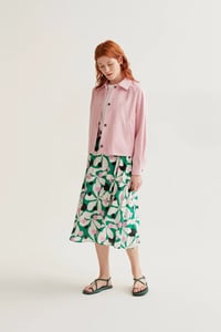 Image 2 of Falda midi con estampado Hosta