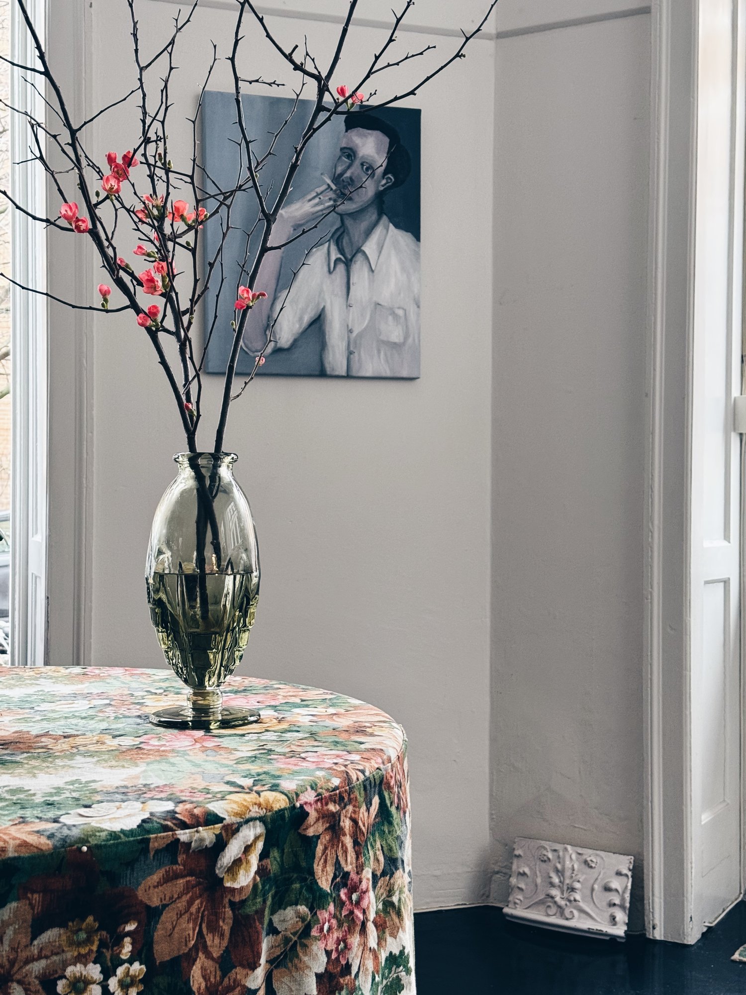 Skøn stor tung vintage Kosta glas vase