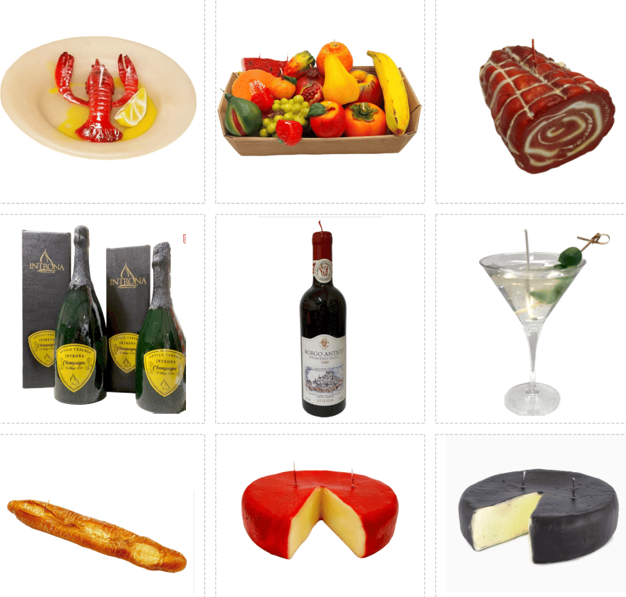 Image of Faux Food and Beverage Candles