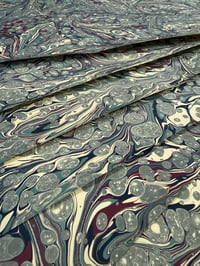Image 6 of Marbled Paper #29 'Blue-Grey Stormont'