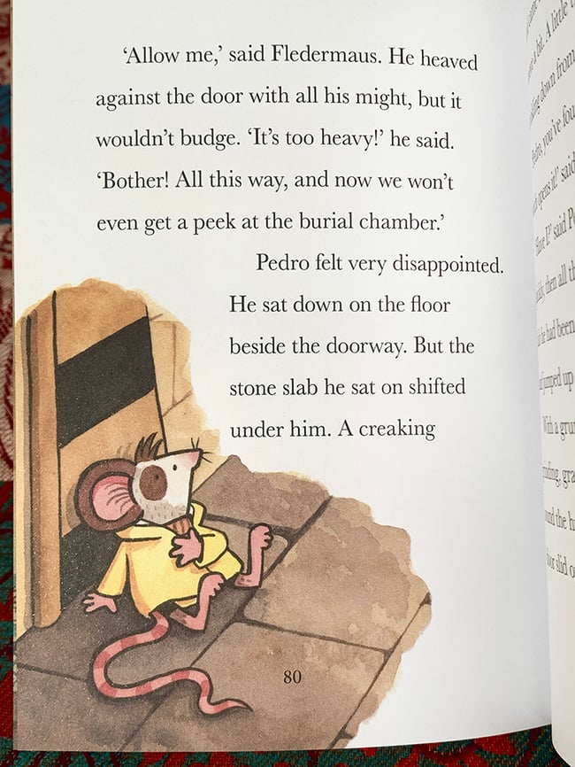 Of Mice and Mummies: Pedro sits down to think