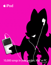 Image 2 of iPod Poster - Rouge 