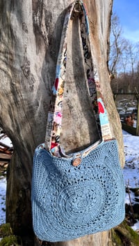 Image 1 of Large Crochet Tote Bag 