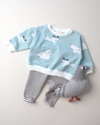 Image 4 of LEGGING ALMA rayé, noir | Certifié Oeko-Tex