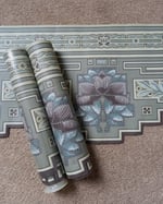 1990s Vintage Imperial Wallpaper Borders - Art Deco Nouveau Dark Academia - (Set of 3 Rolls) thumbnail 1