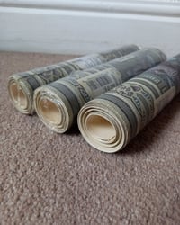 1990s Vintage Imperial Wallpaper Borders - Art Deco Nouveau Dark Academia - (Set of 3 Rolls) – detail view 10