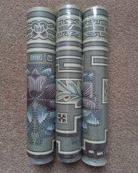 1990s Vintage Imperial Wallpaper Borders - Art Deco Nouveau Dark Academia - (Set of 3 Rolls) – detail view 11