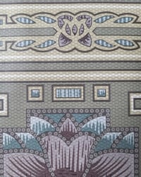 1990s Vintage Imperial Wallpaper Borders - Art Deco Nouveau Dark Academia - (Set of 3 Rolls) – detail view 6