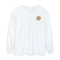 Image 1 of Unisex Garment-dyed Long Sleeve T-Shirt