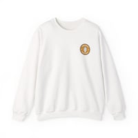 Image 1 of Latte Love Crewneck Sweatshirt — Small Coffee Badge Graphic-91bfc5b4