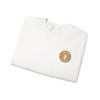 Image 3 of Latte Love Crewneck Sweatshirt — Small Coffee Badge Graphic-91bfc5b4