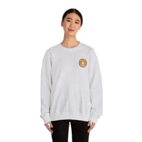 Image 7 of Latte Love Crewneck Sweatshirt — Small Coffee Badge Graphic-91bfc5b4