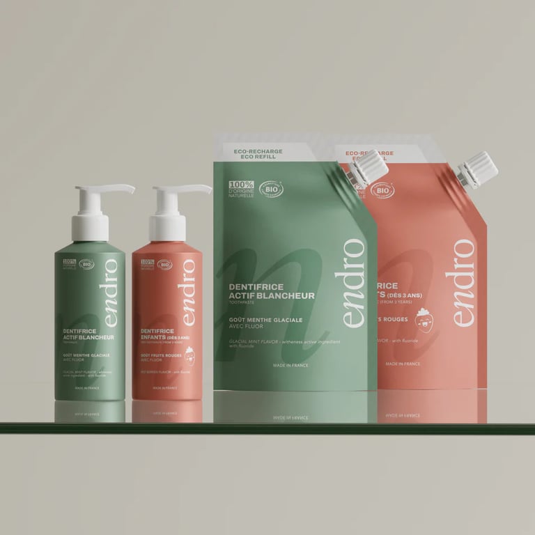 Dentifrice Endro en flacon pompe et la recharge!