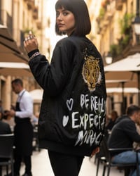 Image 1 of MIRACLE ¥ BOMBER JACKET ¥ UNISEX ¥ UPCYCLED ¥ IBIZA