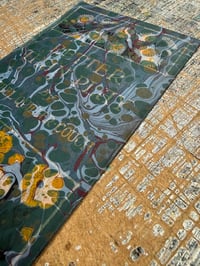 Image 4 of Hand Marbled book cover from antique book - front cover only 