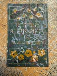 Image 1 of Hand Marbled book cover from antique book - front cover only 