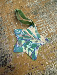 Image 1 of One-of a-kind Hand Marbled Ceramic Stars - 1 available on sale 