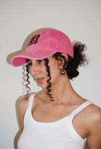 Image 3 of Embroidered Cap — washed pink