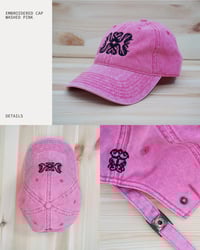 Image 5 of Embroidered Cap — washed pink