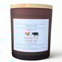 Image 1 of Man Cave Soy Candle – Smooth Tonka & Resinous Oud | 100% Soy Wax Candle
