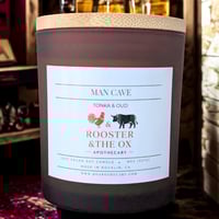 Image 3 of Man Cave Soy Candle – Smooth Tonka & Resinous Oud | 100% Soy Wax Candle