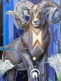 Image 2 of Rattlesnakes & Starlight ~ canvas print