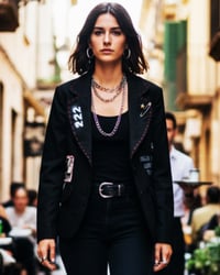 Image 1 of SNOOPY   ✘ IBIZA JACKET  ✘VINTAGE BLAZER ✘UPCYCLED