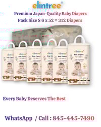 Image 3 of Elintree Premium Baby Diapers S -52 Pcs 