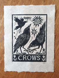 Image 2 of Crows (on lokta)