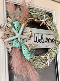Image 3 of Coastal Welcome Wreath 