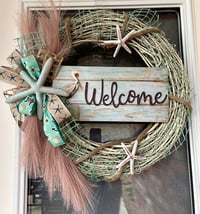 Image 1 of Coastal Welcome Wreath 
