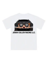 Image 2 of WHITE JONAH'S STOCK CAR TEE