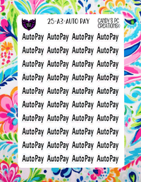 Image 3 of Auto Pay Planner Sticker