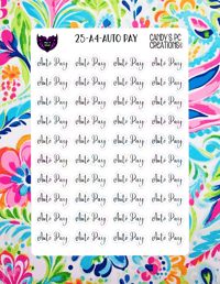 Image 4 of Auto Pay Planner Sticker