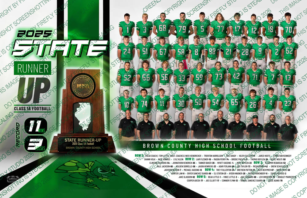 Image of 60x36 2025 State Finalist Team Vinyl Banner