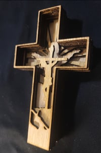 Image 4 of Jesus on the cross layered art