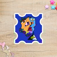 Blue Puzzle Sticker