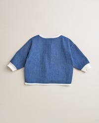 Image 3 of VESTE CHIARA coloris bleu | Certifié Oeko-Tex