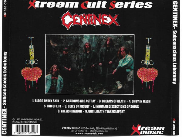 Centinex - Subconscious Lobotomy CD | Gurgling Gore