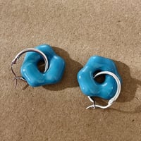 Muted Aqua Glass Earrings 