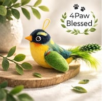 Image 5 of Juguete Interactivo para Gatos – Pajarito con Sonido Realista y Cordón para Colgar