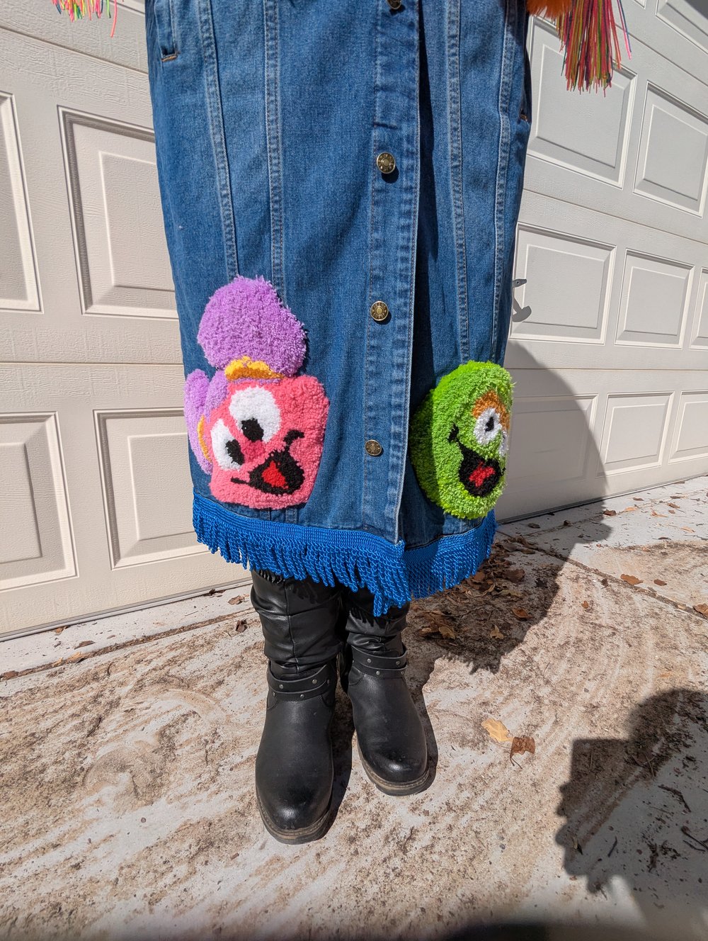 Image of Raised on Sesame Street Denim Jacket 