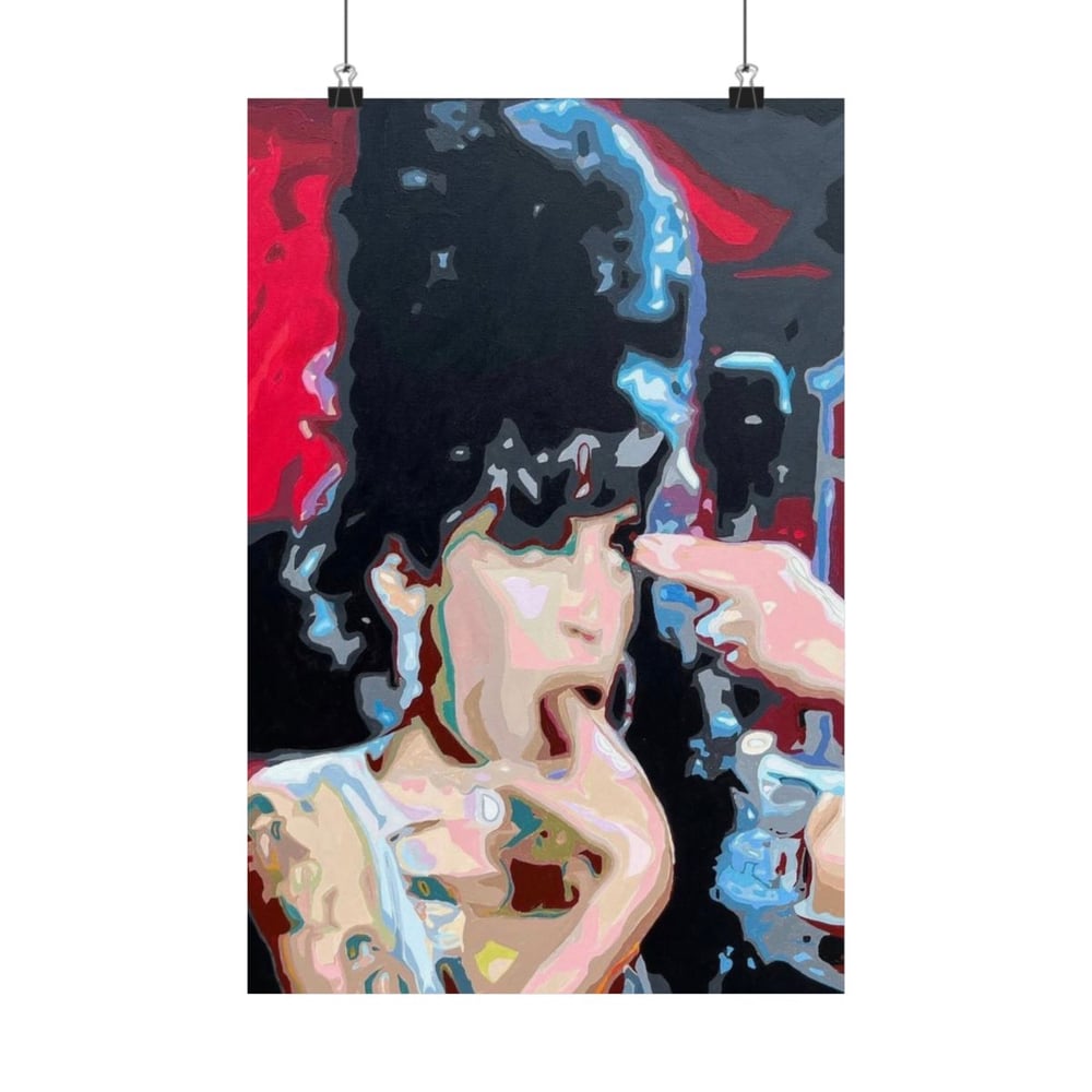 Image of Amy, Amy, Amy Matte Poster — Retro Pop Art Portrait Poster (Vertical)