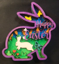 Image 2 of Easter bunny layered cutout